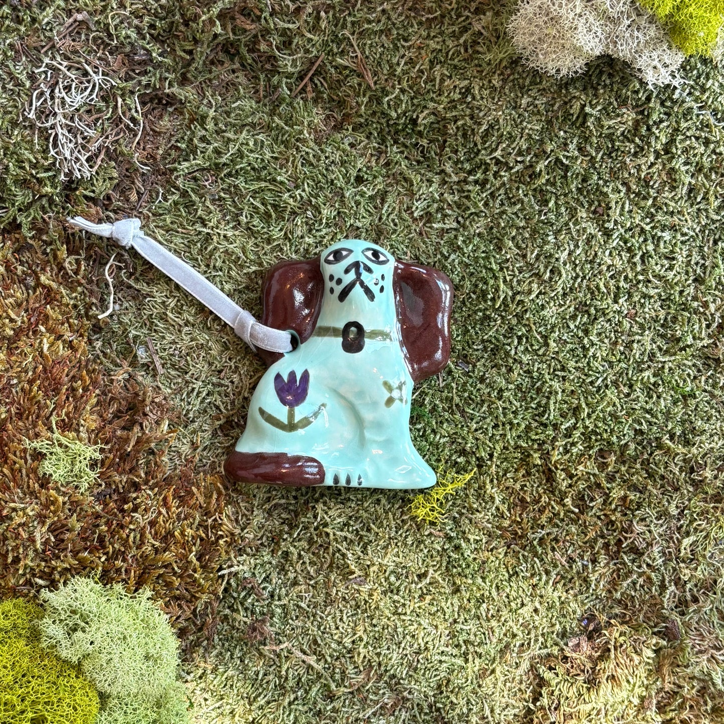 Garden Spaniel Ornament