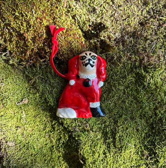 Santa Spaniel Ornament