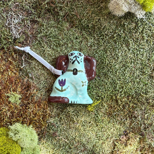 Garden Spaniel Ornament