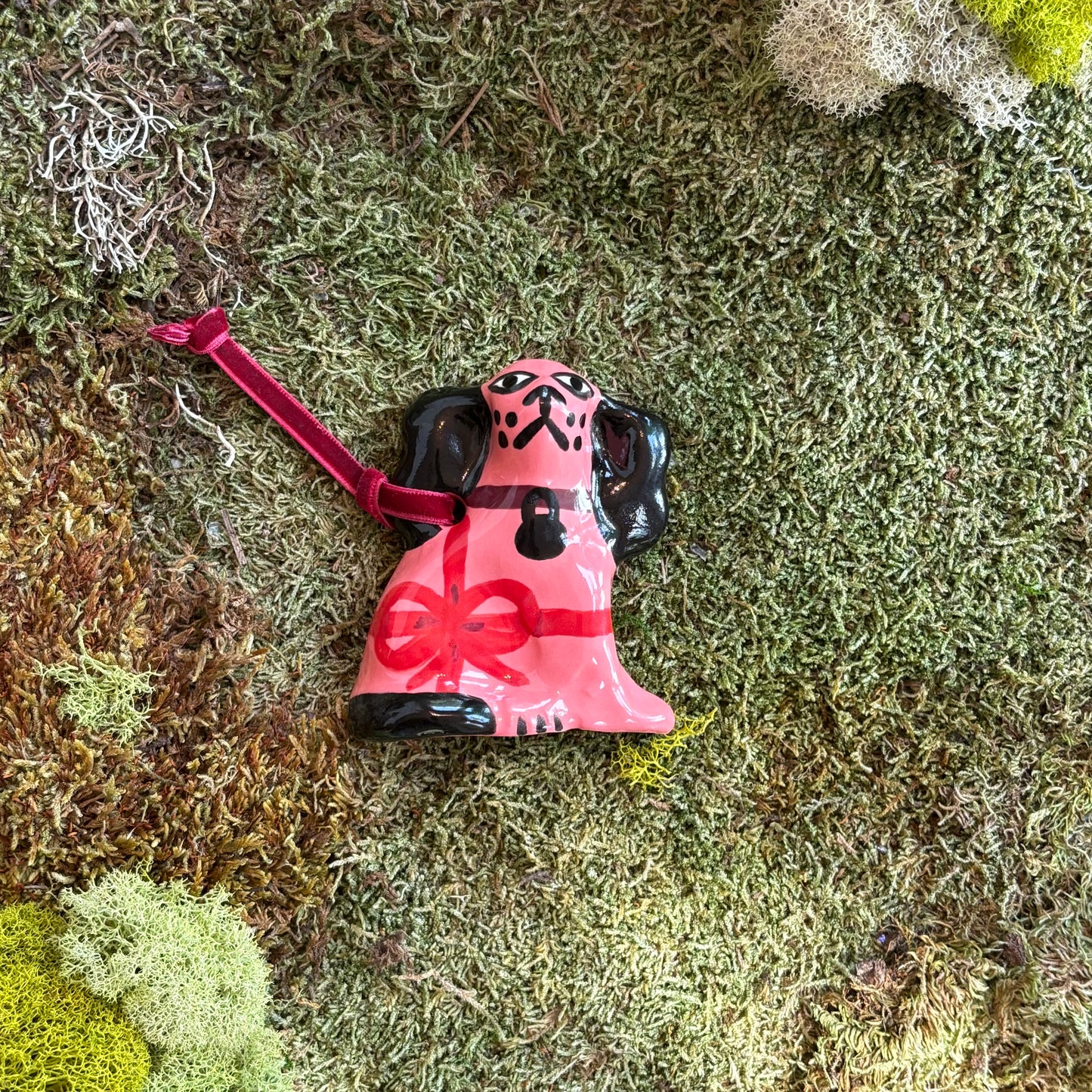 Gift Spaniel Pink Ornament