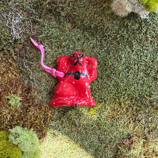 Sparkling Red Spaniel Ornament